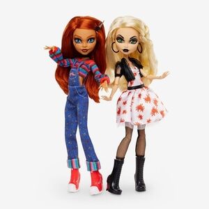 NRFB, BRAND NEW, Monster High Skullector Chucky, and Tiffany Doll 2-Pack.